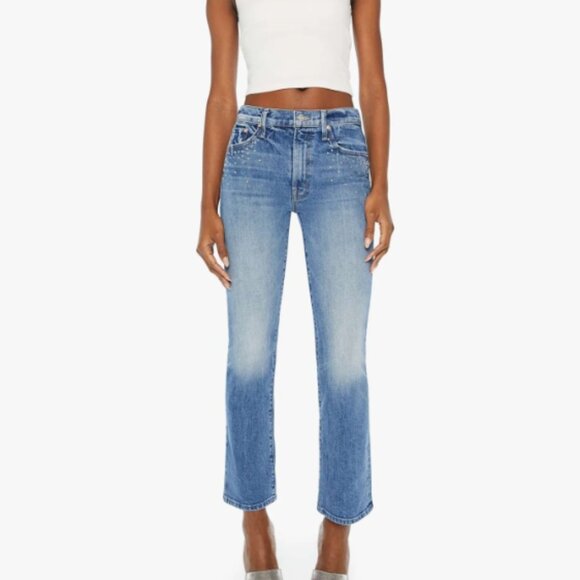 MOTHER SUPERIOR The Insider Flood Metal Magic Mid-Rise Baby Bootcut 29 EUC $359 - Picture 2 of 16